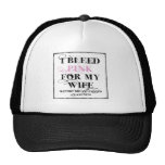 I Bleed Pink for my Wife Mesh Hat