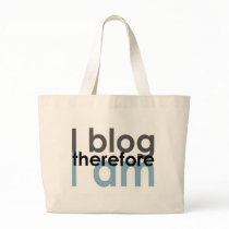 I blog therefore I am Tote Bags