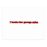 I Brake For Garage Sales Postcard