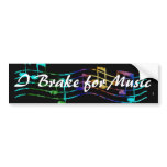 I Brake for Music bumper stickers