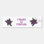 I Brake for Turtles Bumper Sticker 2