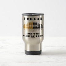 I Break For The Game Of Chess (Reflective Chess) Coffee Mug