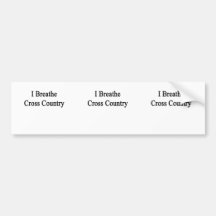 I Breathe Cross Country Bumper Stickers