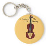 I Broke My G String (Cello) keychains