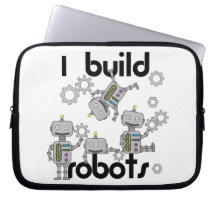 I Build Robots Laptop Sleeves