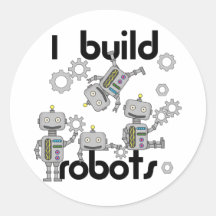 I Build Robots Stickers