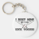 I Bust Mine....Kick Yours Softball Keychain