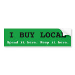 I BUY LOCAL bumper stickers