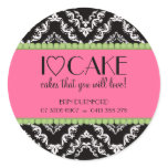 I ♥ Cake Business Stickers