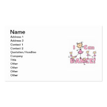 I Can Dance T-shirts and Gifts Business Cards