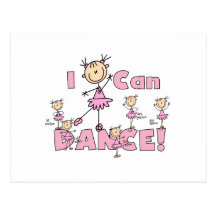 I Can Dance T-shirts and Gifts Postcards