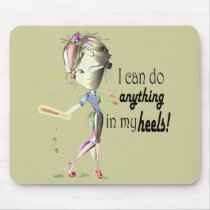 I can do Baseball in my Stiletto's! Fun Digital Ar Mousepad