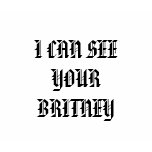 I CAN SEE YOUR BRITNEY t-shirts