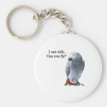 I can talk, can you fly? African Grey Key Chains
