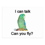 I can talk, can you fly? post cards
