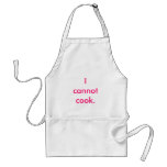 I cannot cook. aprons