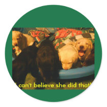 I can't believe she did that! stickers