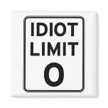 I can't deal with any more idiots magnets