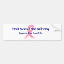I Can't Walk Away Bumper Sticker