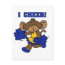 I Cheer Blue and Gold Tshirts and Gifts Post Card
