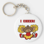 I Cheer Red and Gold T-shirts and Gifts Key Chains