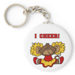 I Cheer Red and Gold T-shirts and Gifts Key Chains
