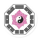 I Ching Lotus YinYang stickers