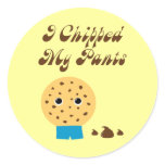 I Chipped My Pants Chocolate Chip Cookie stickers