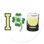 I Clover Beer Irish stickers