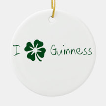 I Clover Guinness Christmas Ornament