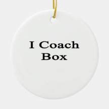I Coach Box Christmas Tree Ornaments