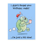 I didn't forget your birthday, really! postcards