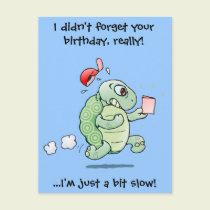 I didn't forget your birthday, really! postcards