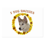 I Dig Daisies Ausky Dog Business Card