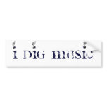 I DIg Music Winged bumper stickers