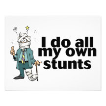 I Do All My Own Stunts 2 Personalised Invite