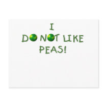 I Do  Not Like Peas Tshirts and Gifts