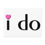 I Do (Pink Hrt) postcards