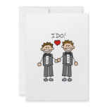 I Do Two grooms invitations