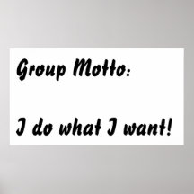 I do what I want. Poster