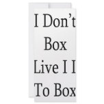 I Don't Box To Live I Live To Box rack cards
