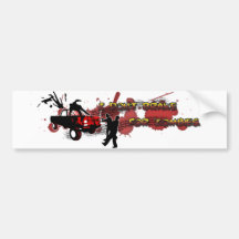 I Don't Brake For Zombies Bumper Sticker