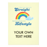 I DON'T CARE IF YOU'RE STRAIGHT PERSONALIZED INVITATIONS