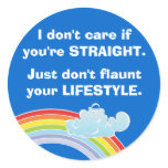 I don't care if you're straight Sticker