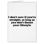 I don't care if you're straight T-shirt cards