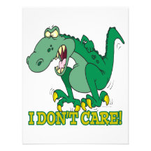 i dont care t-rex temper tantrum custom invitations