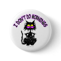 "I Don't Do Mornings" Cat Gifts