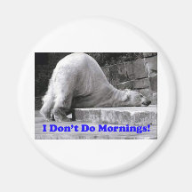 I Don't Do Mornings Refrigerator Magnet