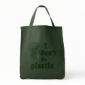 I Don't Do Plastic Chic Totebags