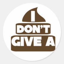 I don't give a POO Sticker